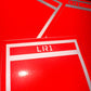 HO Scale Railroad Locomotive Red Reflective Markings Set