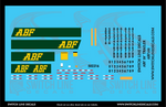 O Scale ABF Freight 28' Trailers Decal Set