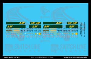 HO Scale ABF Freight 53' Trailers Decal Set