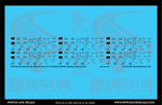 N Scale PS/Trinity 4750 CuFt Covered Hopper Black General Data Decal Set