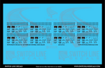 S Scale 50' ACF Boxcar Black General Data Decal Set - Switchline Decals