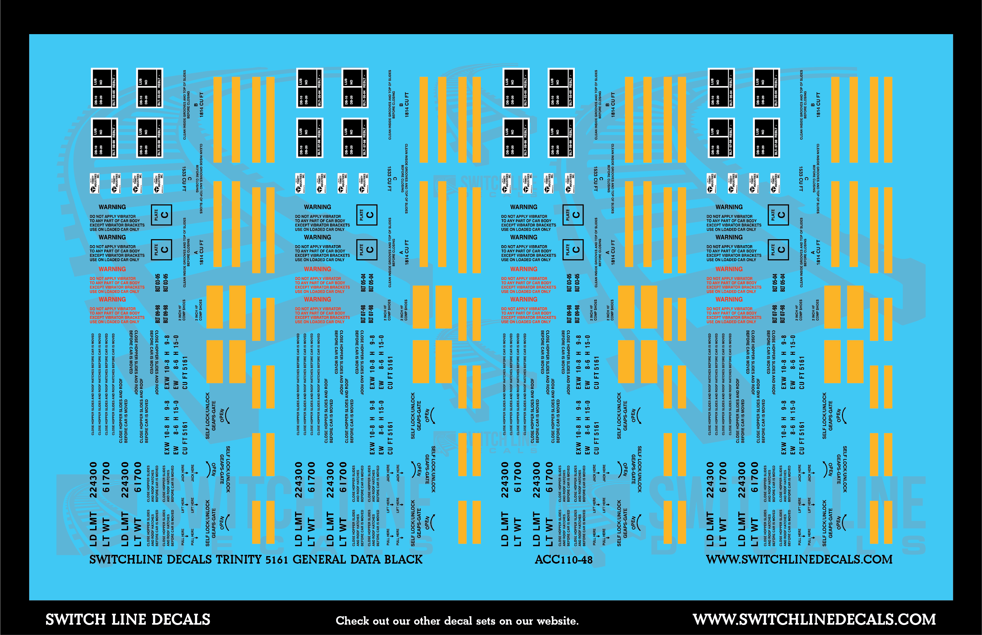 Custom Model Railroad Decals In HO and N Scale - Made in the USA