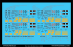 S Scale Trinity 5161 CuFt Covered Hopper Black General Data Decal Set - Switchline Decals