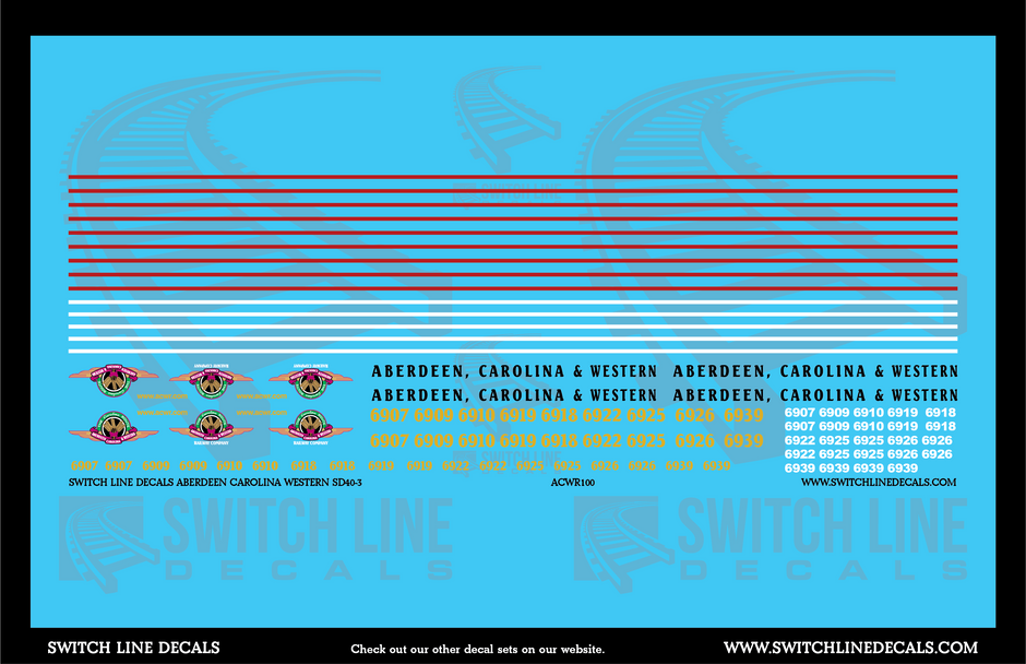 Switch Line Decals: HO Scale Model Railroad Decals