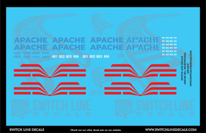 HO Scale Apache Bicentennial Alco RS11 Decal Set