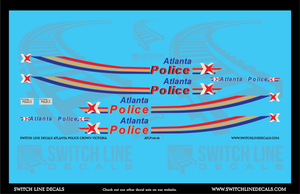 1:20 Scale Atlanta Police Ford Crown Vic Decal Set