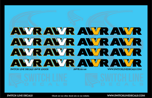 N Scale AWVR Logos Decal Set