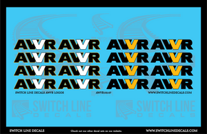 HO Scale AWVR Logos Decal Set