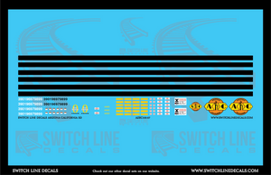 HO Scale Arizona California SD Locomotives Decal Set