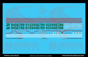 N Scale Burlington Northern SD70MAC Locomotive Decal Set