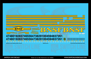 N Scale BNSF GE C44-9W Locomotive Decal Set