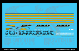 HO Scale BNSF ET44C4 Locomotive Decal Set