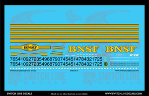 HO Scale BNSF GE ES44DC Locomotive Decal Set