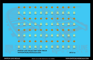 S Scale B&P MOW Truck Decal Set