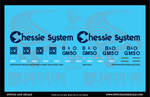 HO Scale Baltimore & Ohio GM50 Gold GP40 Locomotive Decal Set - Switchline Decals