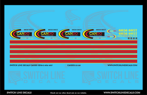 N Scale Cando SD38-2 6056 6057 Locomotive Decal Set