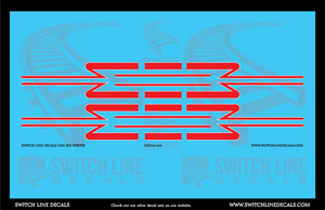 N Scale CIM SD7 Locomotive Stripes Decal Set