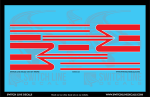 O Scale CIM SD7 Locomotive Stripes Decal Set