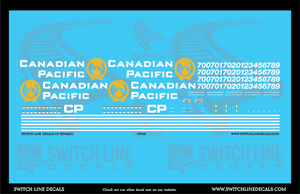 N Scale Canadian Pacific SD70ACU Decal Set