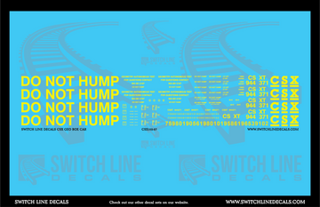 Distributed Power Sticker Csx CSX Railroad Decals | Switch Line Decals