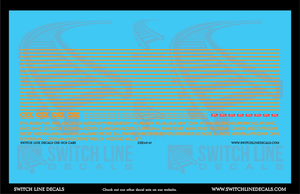 HO Scale CSX OCS Cars Decal Set