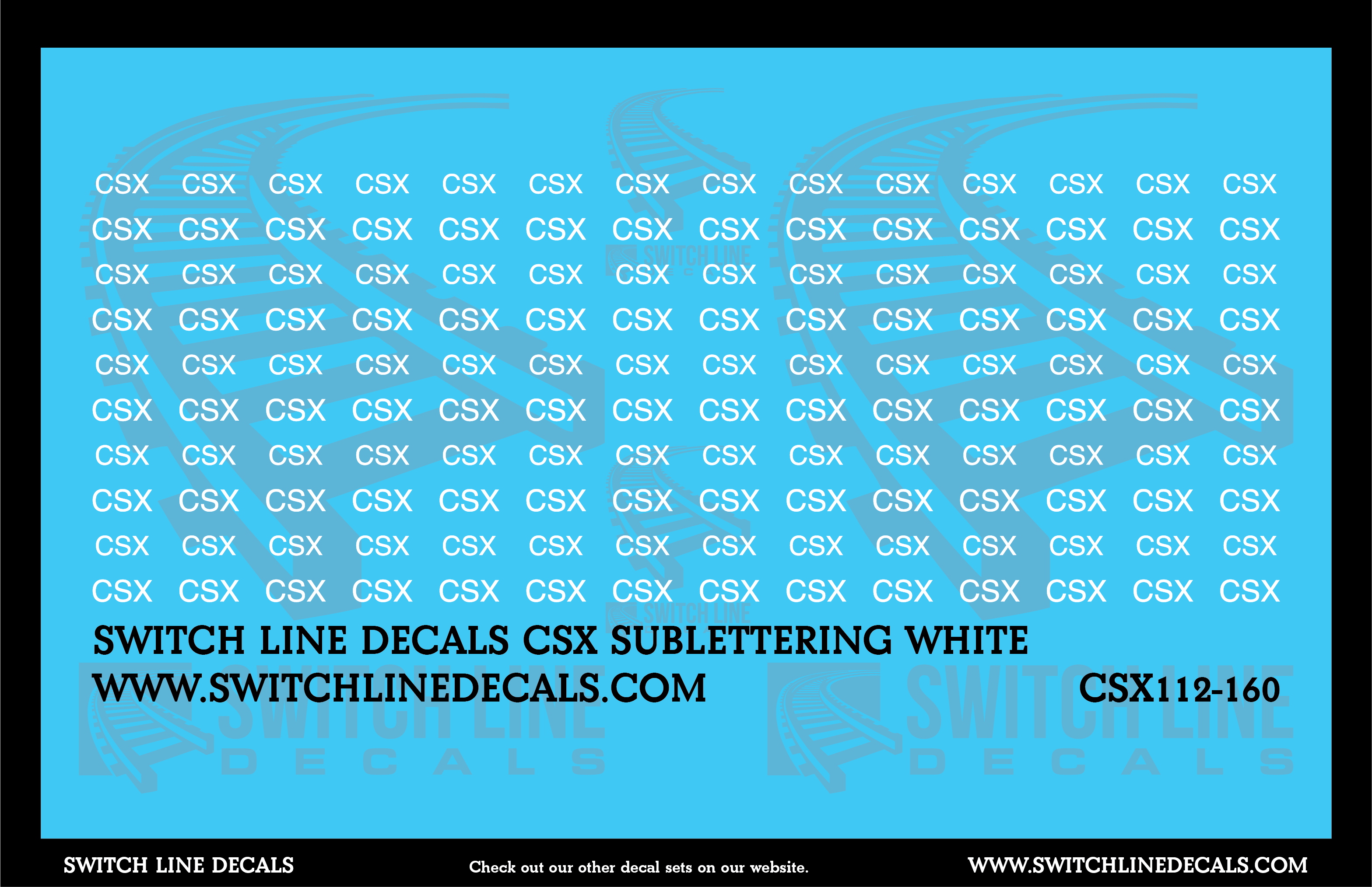 Distributed Power Sticker Csx CSX Decals for Model Railroads – Switch Line Decals
