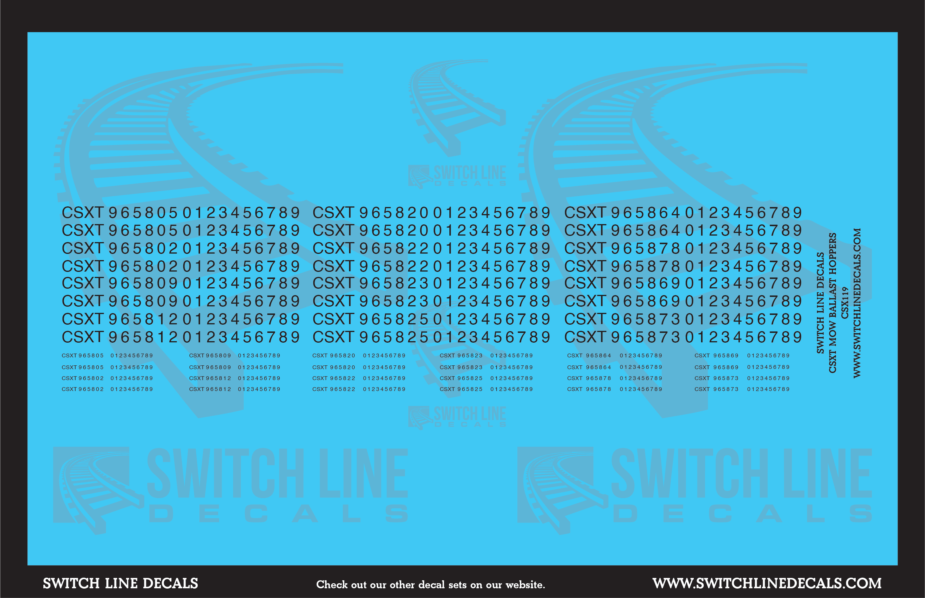 Distributed Power Sticker Csx CSX Railroad Decals | Switch Line Decals