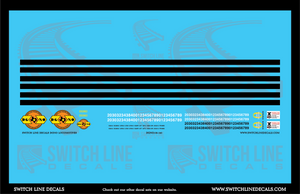 N Scale DGNO Locomotives Decal Set