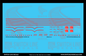 N Scale Duluth South Shore Atlantic Center Cab Decal Set