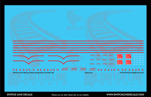 HO Scale Duluth South Shore Atlantic Center Cab Decal Set