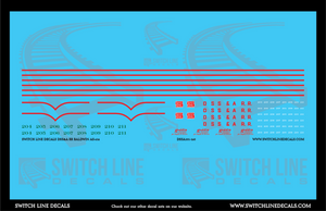 N Scale Duluth South Shore Atlantic Center Cab V2 Decal Set