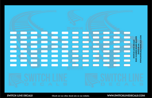 N Scale EMD Number Board Blanks Decal Set