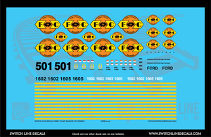 O Scale First Coast Railroad Decal Set