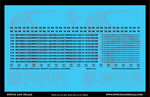 N Scale FRTX Black Freight Car Stencil Patch Decal Set | Switchline Decals
