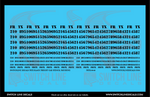 O Scale FRTX Black Freight Car Stencil Patch Decal Set | Switchline Decals