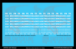 O Scale FRTX White Freight Car Stencil Patch Decal Set | Switchline Decals
