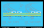 N Scale High Point Thomasville & Denton SCL Black GE 70 Ton Switcher Decal Set - Switchline Decals