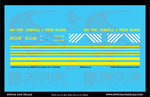 S Scale High Point Thomasville & Denton SCL Black GE 70 Ton Switcher Decal Set