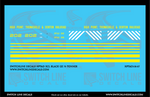 HO Scale High Point Thomasville & Denton SCL Black GE 70 Ton Switcher Decal Set - Switchline Decals