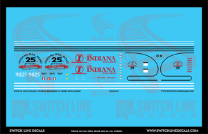 HO Scale Indiana Railroad 25 Years SD90/43MAC Locomotive Decal Set