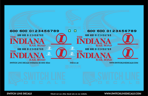 O Scale Indiana Railroad Ex SOO SD60 Locomotive Decal Set