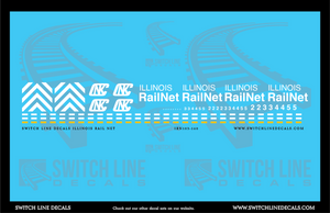 N Scale Illinois Rail Net Decal Set