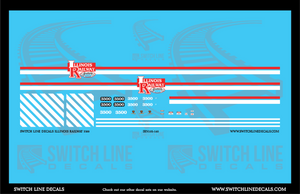 N Scale Illinois Railway 3500 Locomotive Decal Set