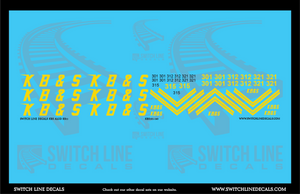 N Scale KBS Alco RS11 Locomotive Decal Set