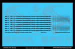 N Scale KRLX 4750 Covered Hopper Patch Decal Set | Fusion Scale Graphics