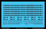 O Scale KRLX 4750 Covered Hopper Patch Decal Set | Fusion Scale Graphics