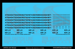 S Scale KRLX 4750 Covered Hopper Patch Decal Set | Fusion Scale Hobbies