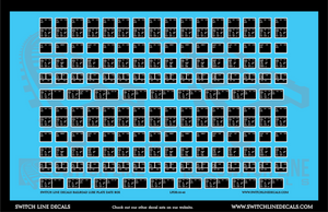 O Scale Railroad Lube Plate COTS Decal Set