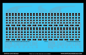 N Scale Railroad Lube Plate COTS Decal Set