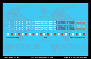 N Scale LSI Lake Superior & Ishpeming ex BN GE Locomotives Decal Set